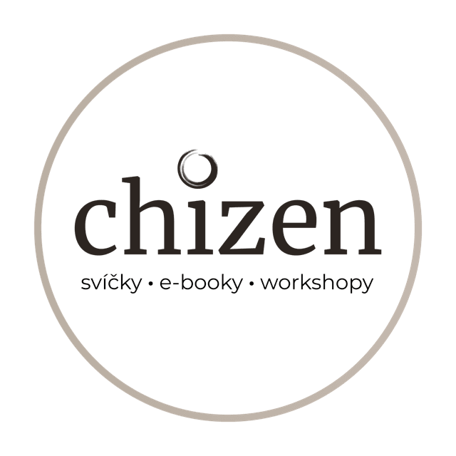 Logo značky chizen, designové svíčky